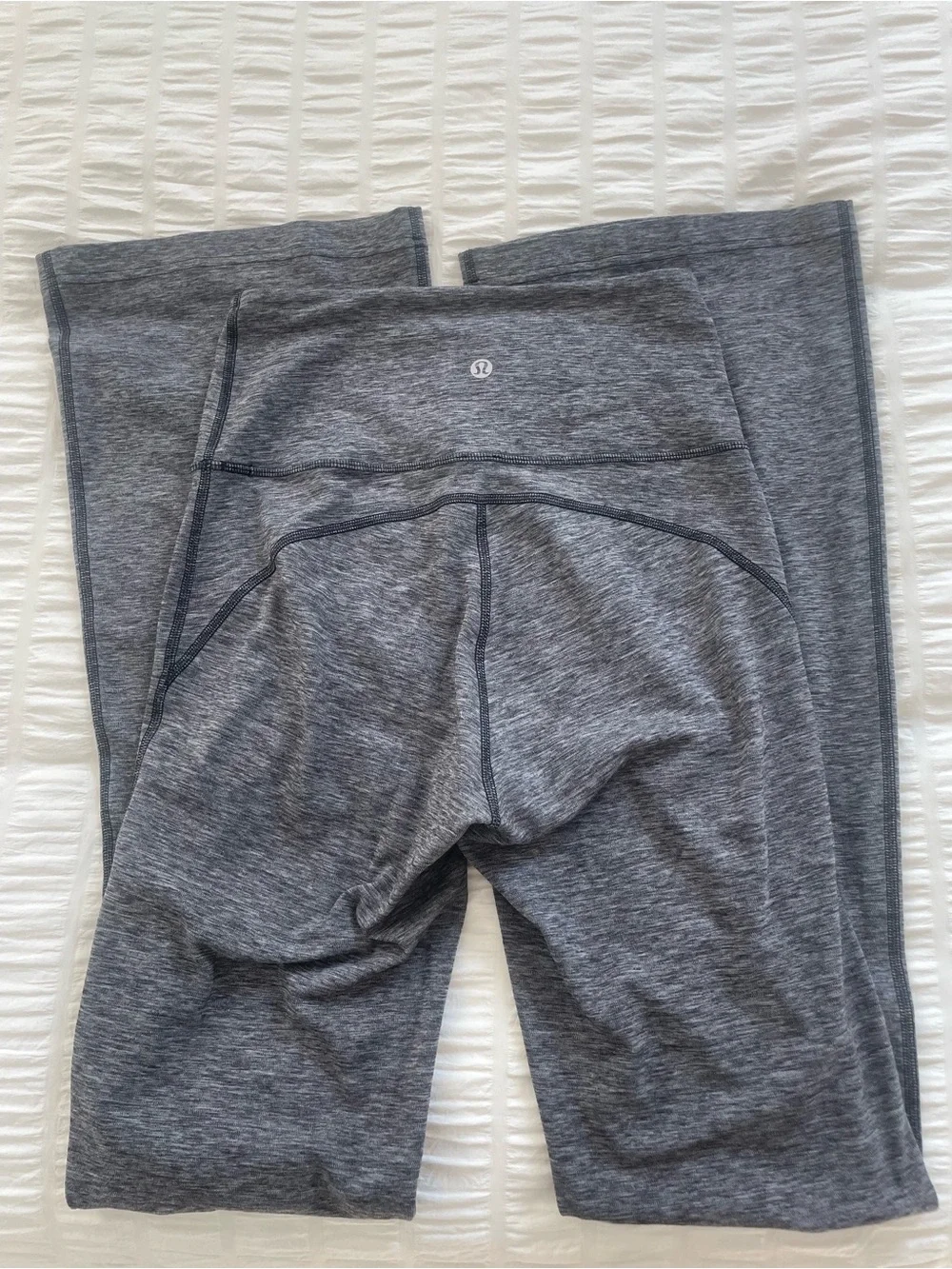 lululemon athletica groove Flare Leggings in heather grey size 4